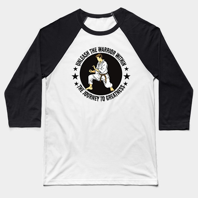 Unleash the warrior within Baseball T-Shirt by Japanese Fever